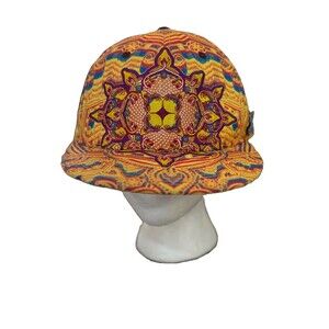 Grassroots California Limited Edition Hat Mandela Kaleidoscope Psychedelic Snap